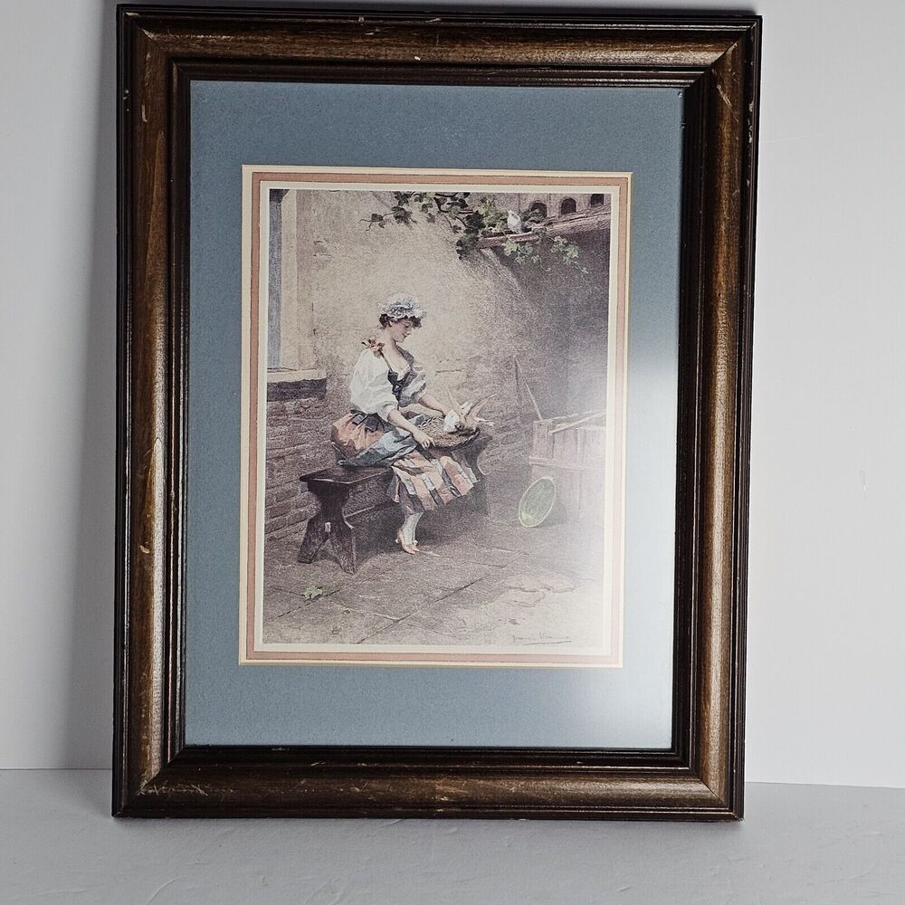 Daniel Hernandez 'Mes Colombes' Pro Framed Print 14"x11" Wall Art Home Decor